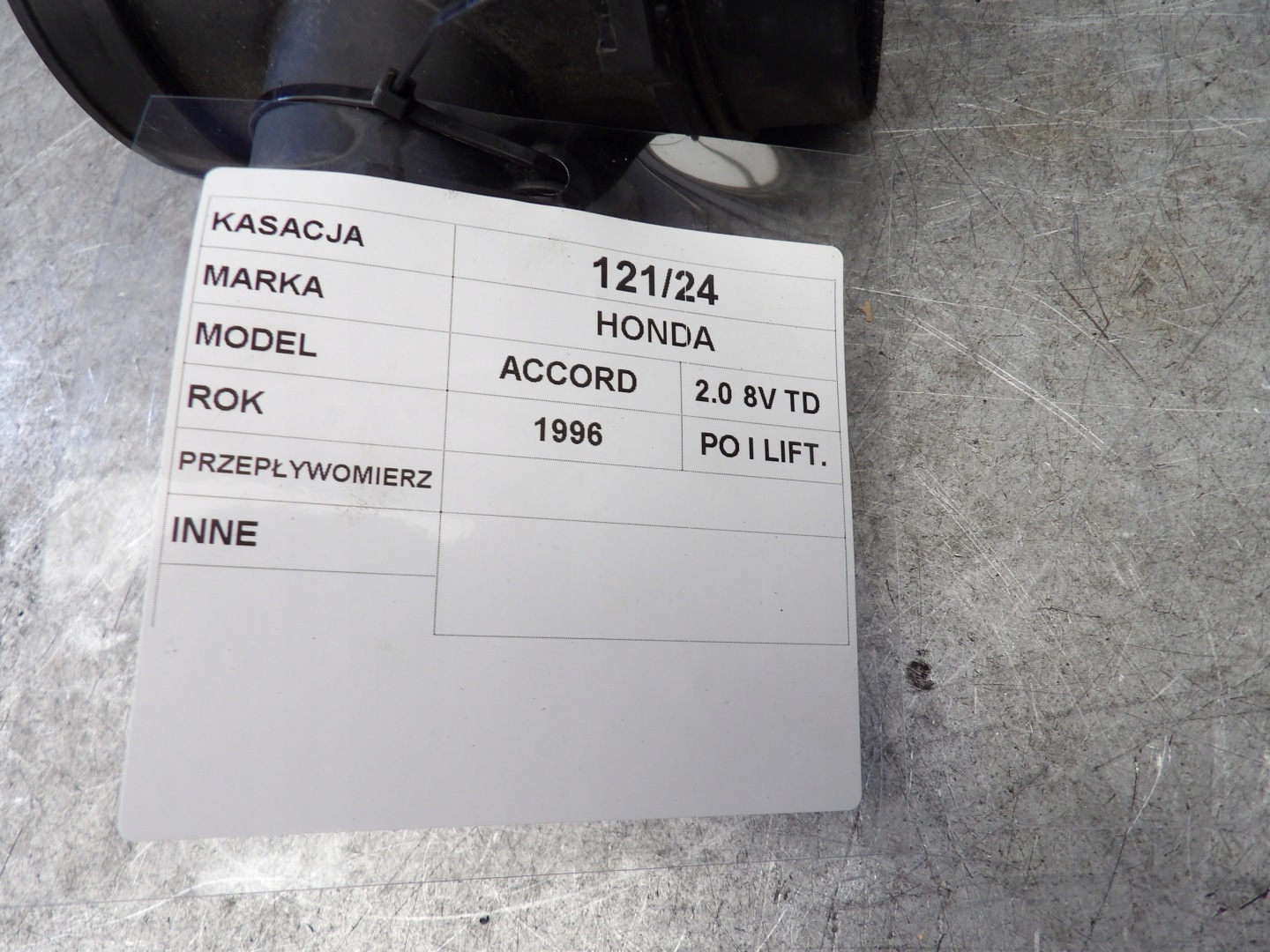 Honda Accord V flow meter 2,0TD 0281002120