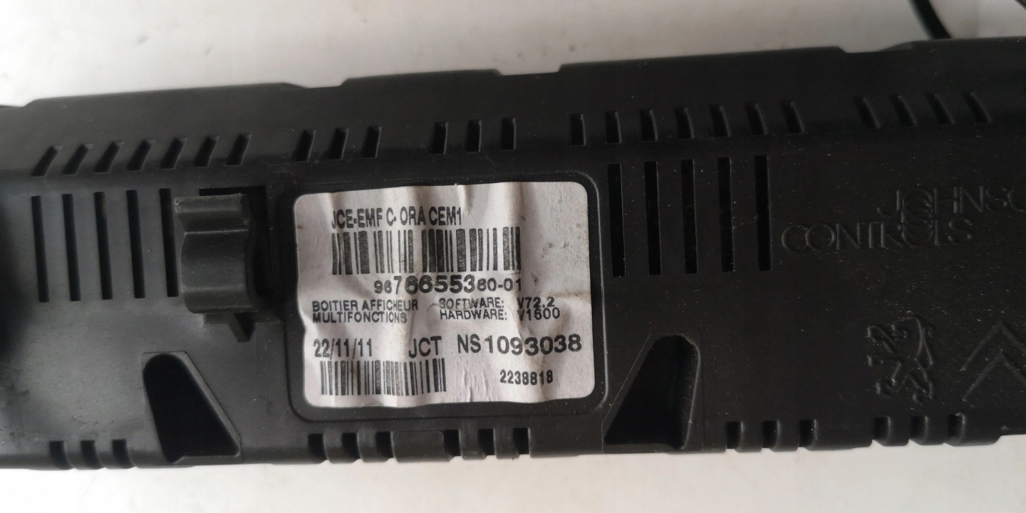 display PEUGEOT 207 9676655380 original