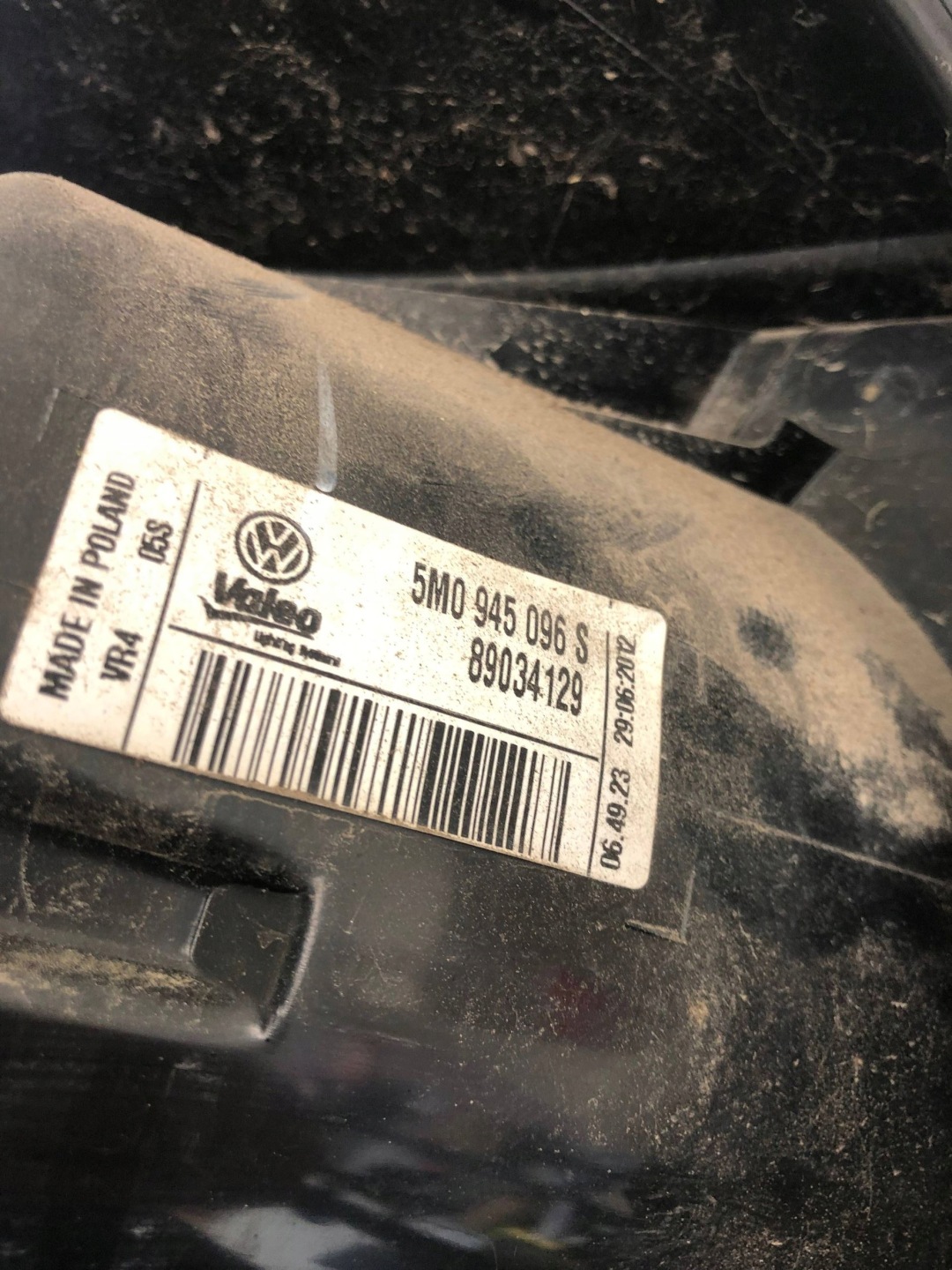 light right rear part VW GOLF VI plus 5M0945096S