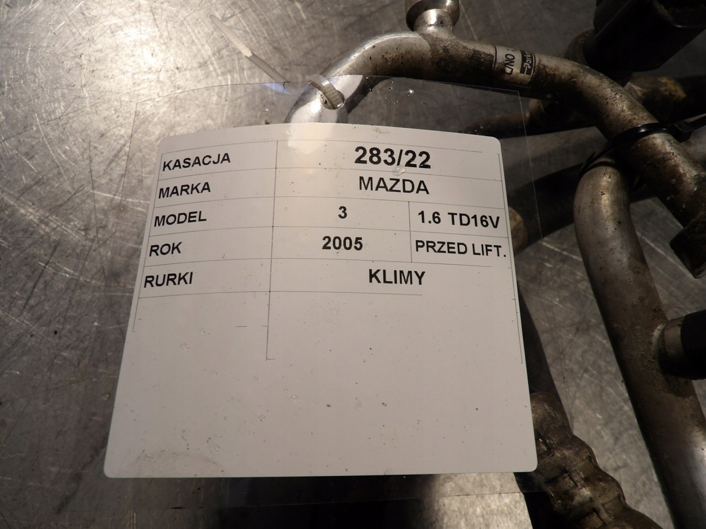 Tubi klimat. Mazda 3 e 04L09 04L02 04L10 04L06