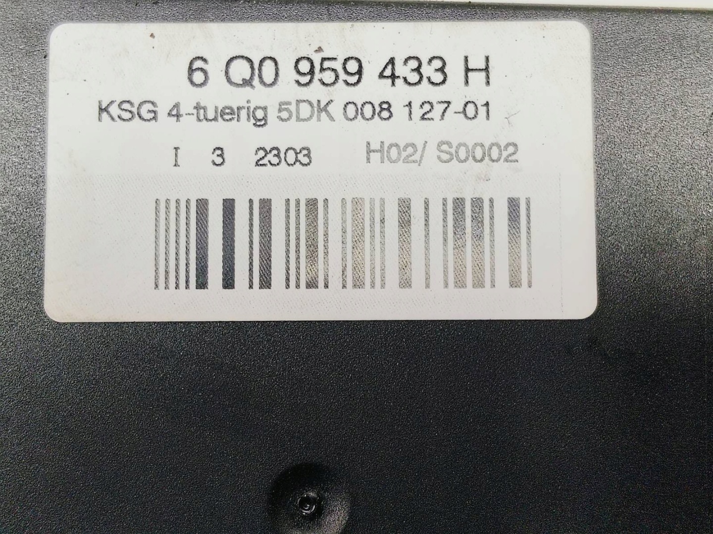 Unité commande confort Volkswagen Polo 9N 1.4 TDI 6Q0959433H