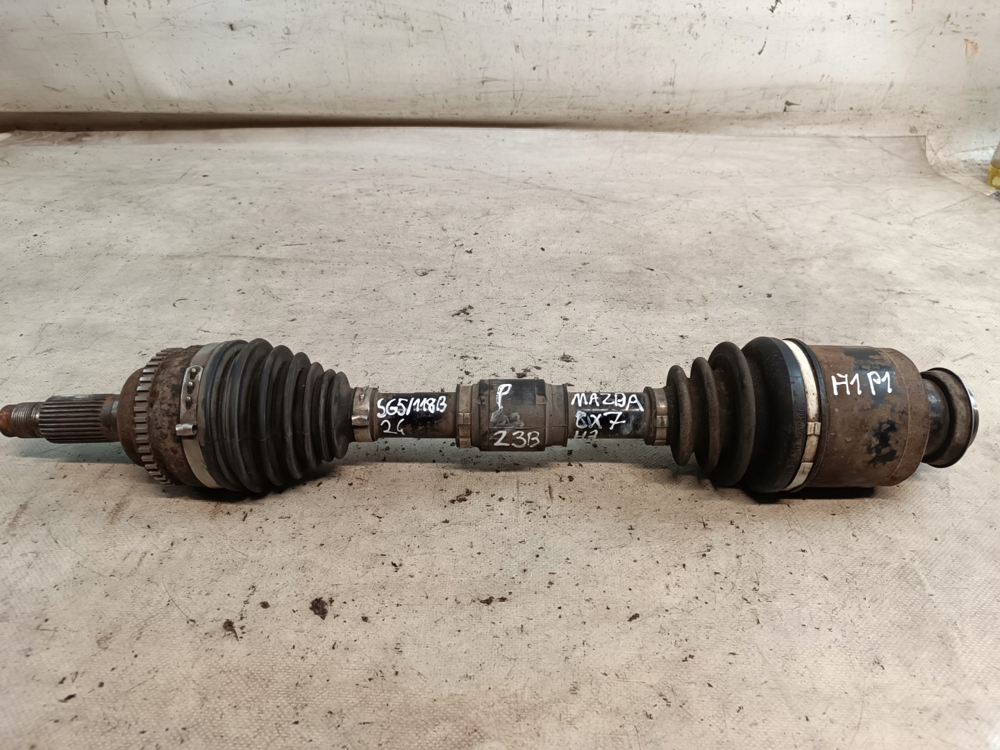 MAZDA CX7 2.3T semi-axis right front MANUAL