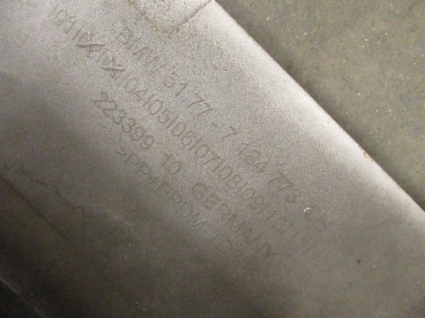 moulding cap threshold left BMW 5 F10 F11 TITANSILBER 354
