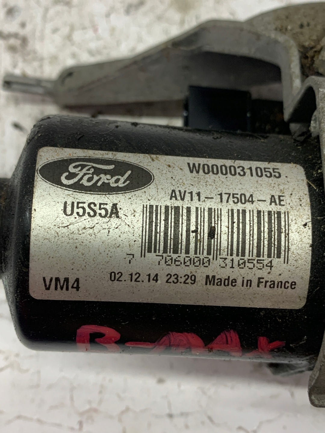 mini motor of wipers left front AV11-17504-AE FORD B-MAX (2012-2017)