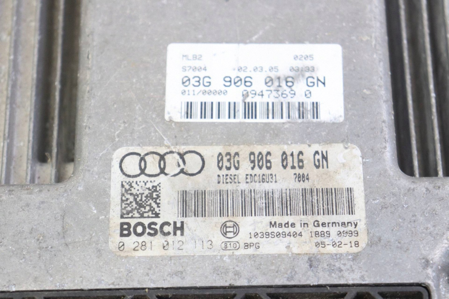 AUDI A4 B7 modulo centralina motore 2.0 TDI 03G906016GN 0281012113
