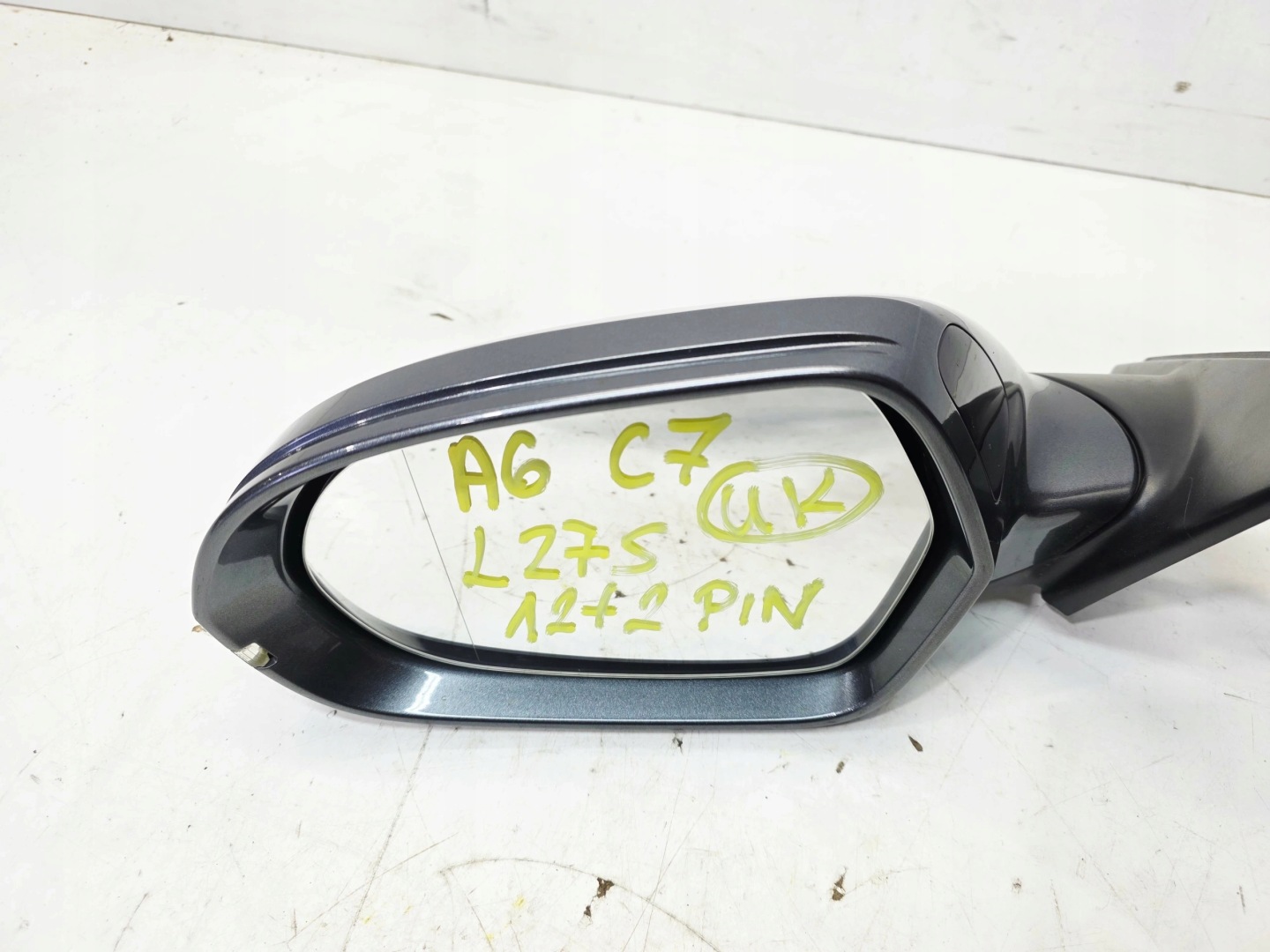 mirror exterior left ASYSTENT AUDI A6 C7 12+2 PIN LZ7S UK