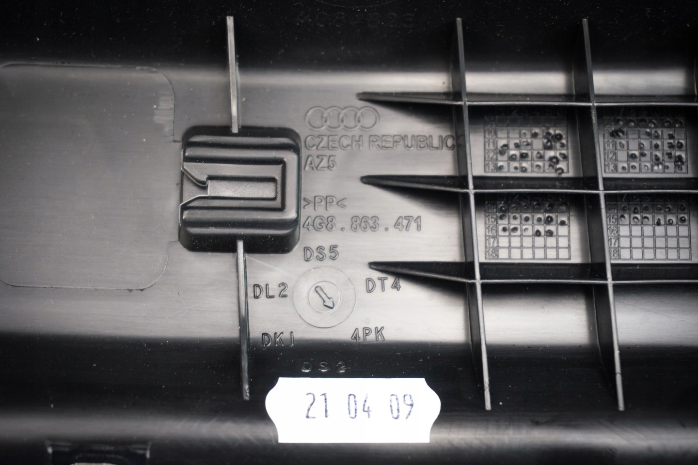 Couverture Armature Arrière Audi A7 RS7 4G8863471 4PK