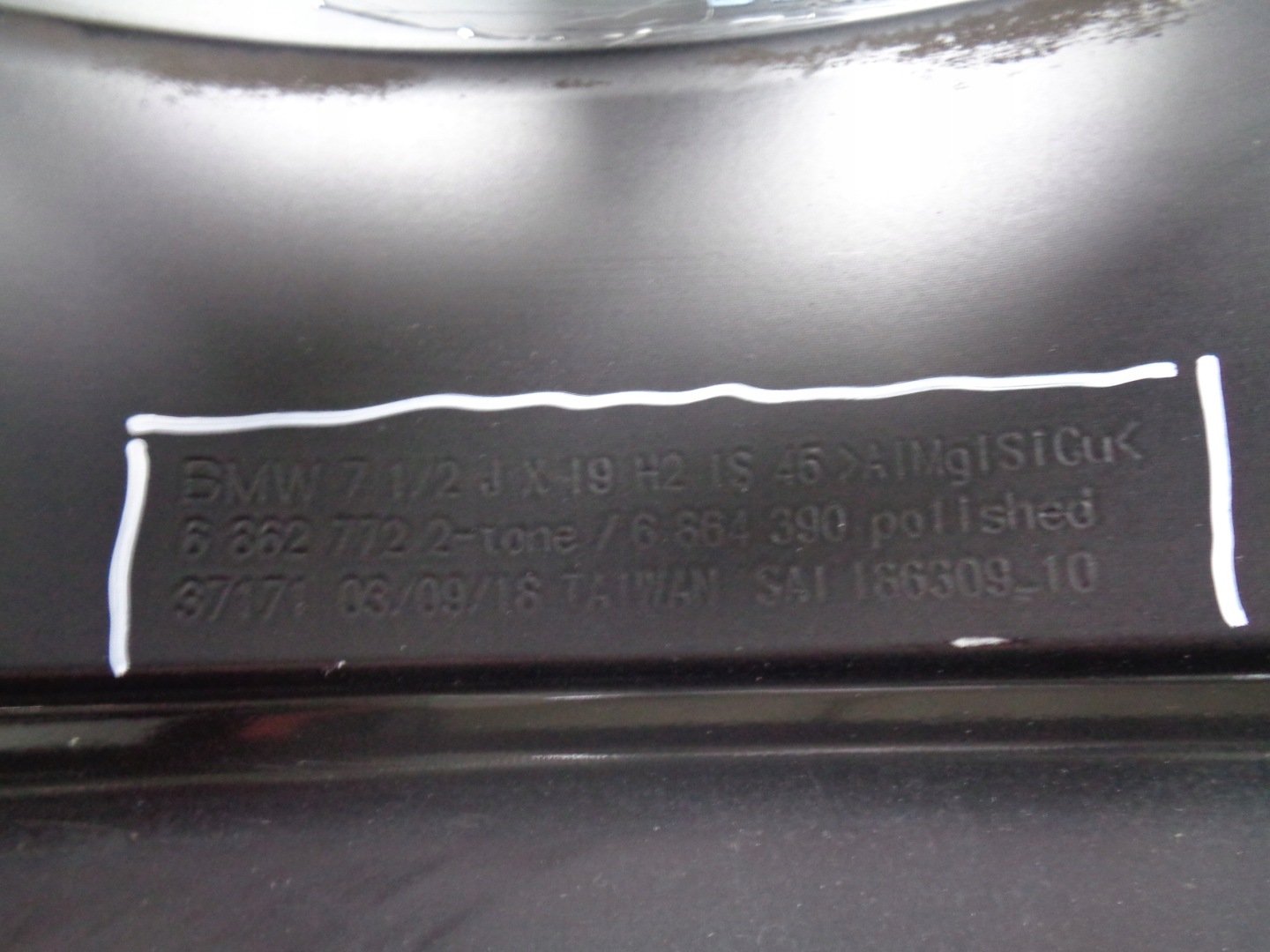 disk hliníkový BMW 7,5JX19 ET45 5X120 6862772