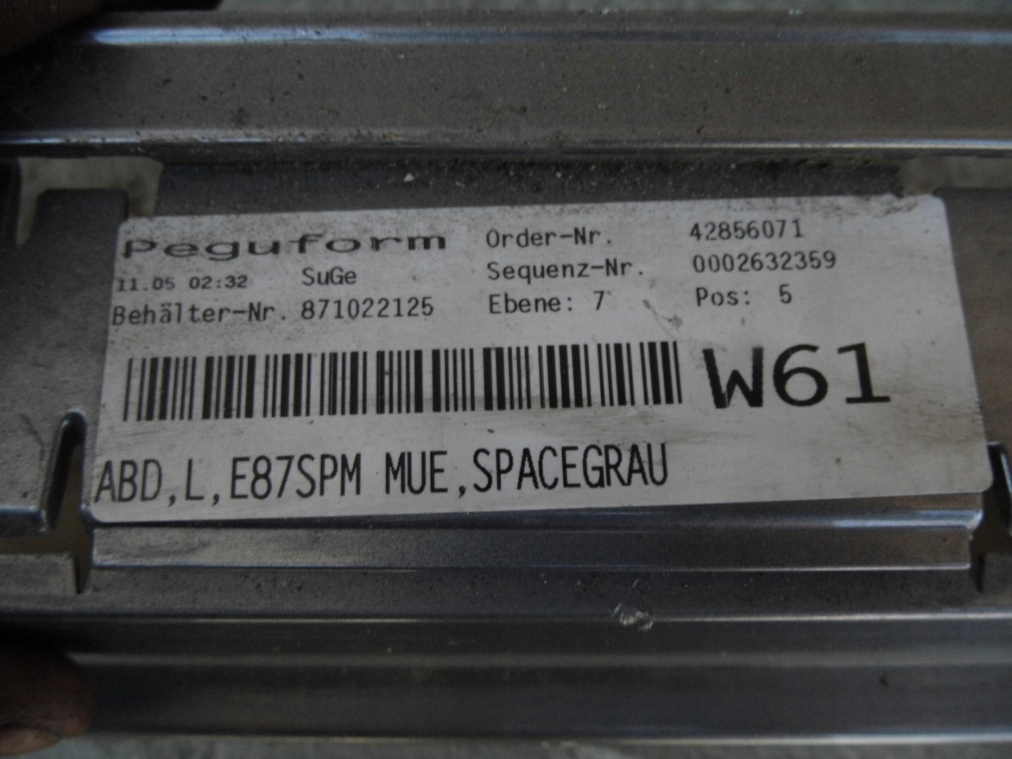 moulding threshold threshold BMW E87 LIFT left m-packet