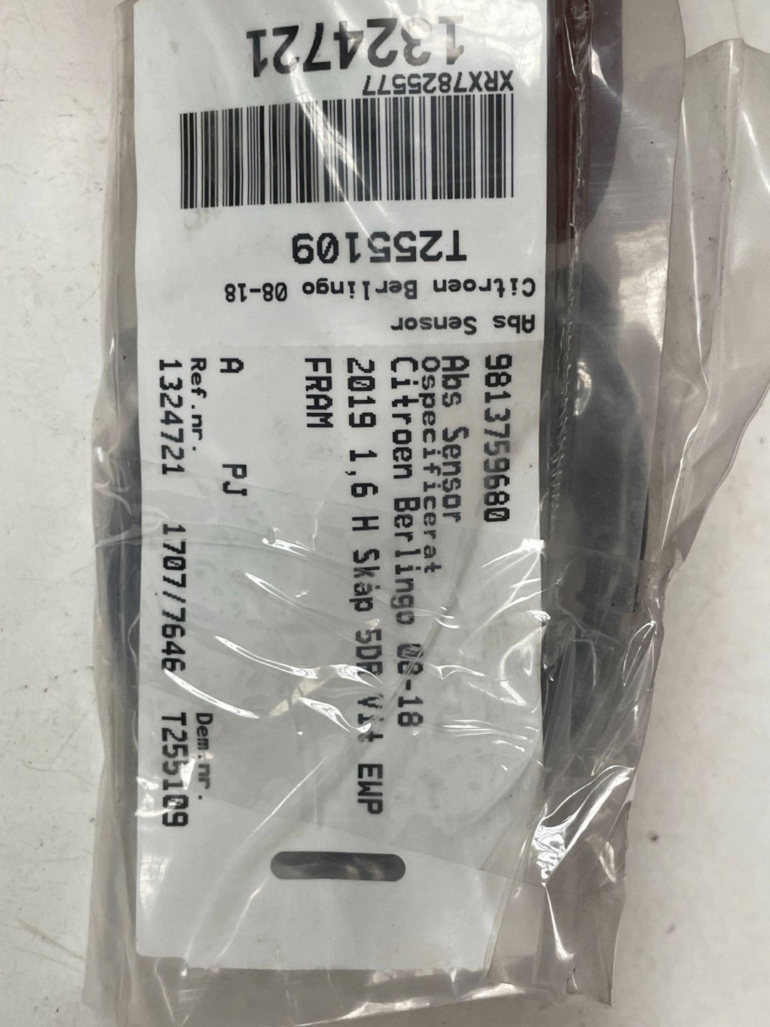 sensor PREDKOSCI wheels ABS CITROEN BERLINGO 9813759680 @M