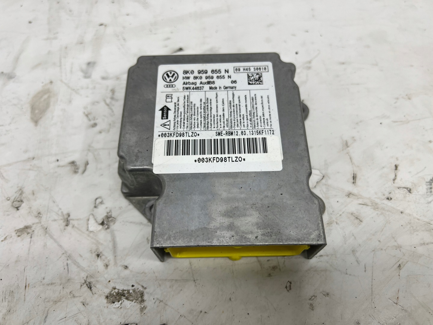 control unit module airbag AUDI A5 8T COUPE LIFT 12-15r A4 B8 8K0959655N