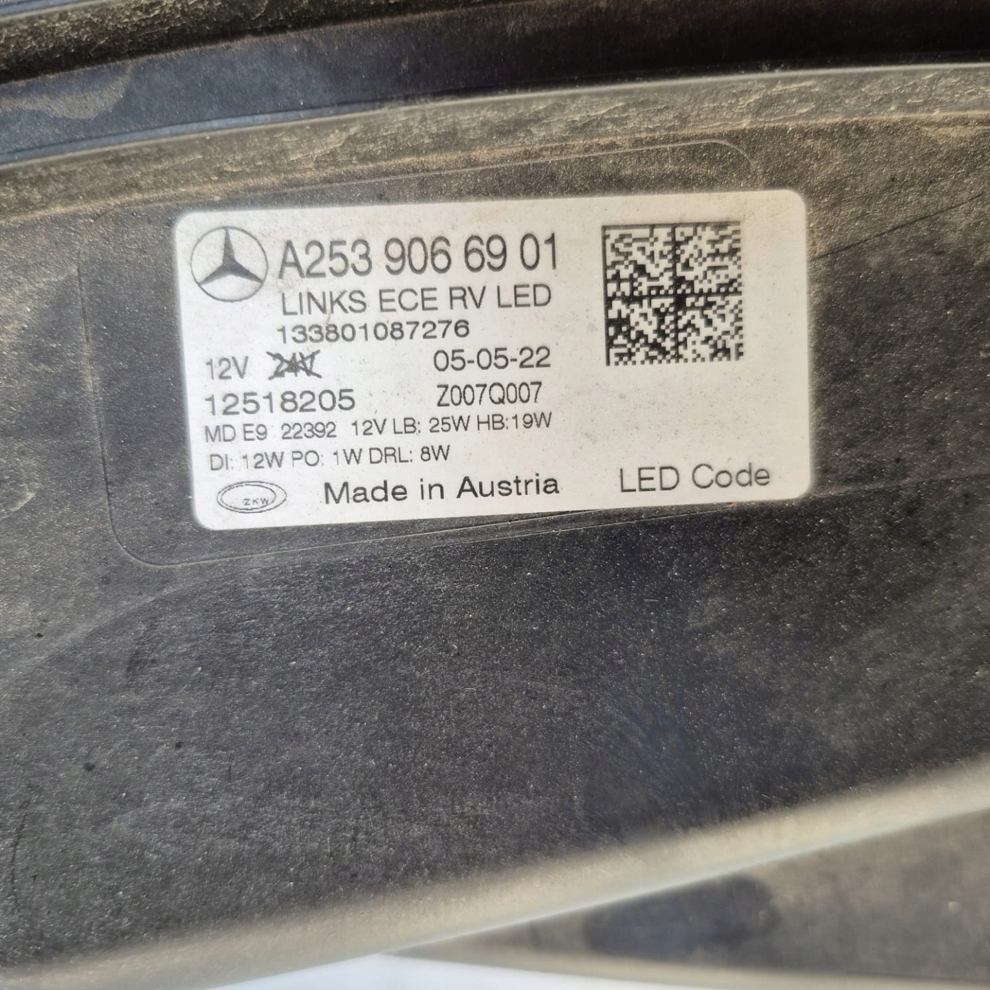 MERCEDES GLC W253 LIFT 19- FULL LED light left front front A2539066901