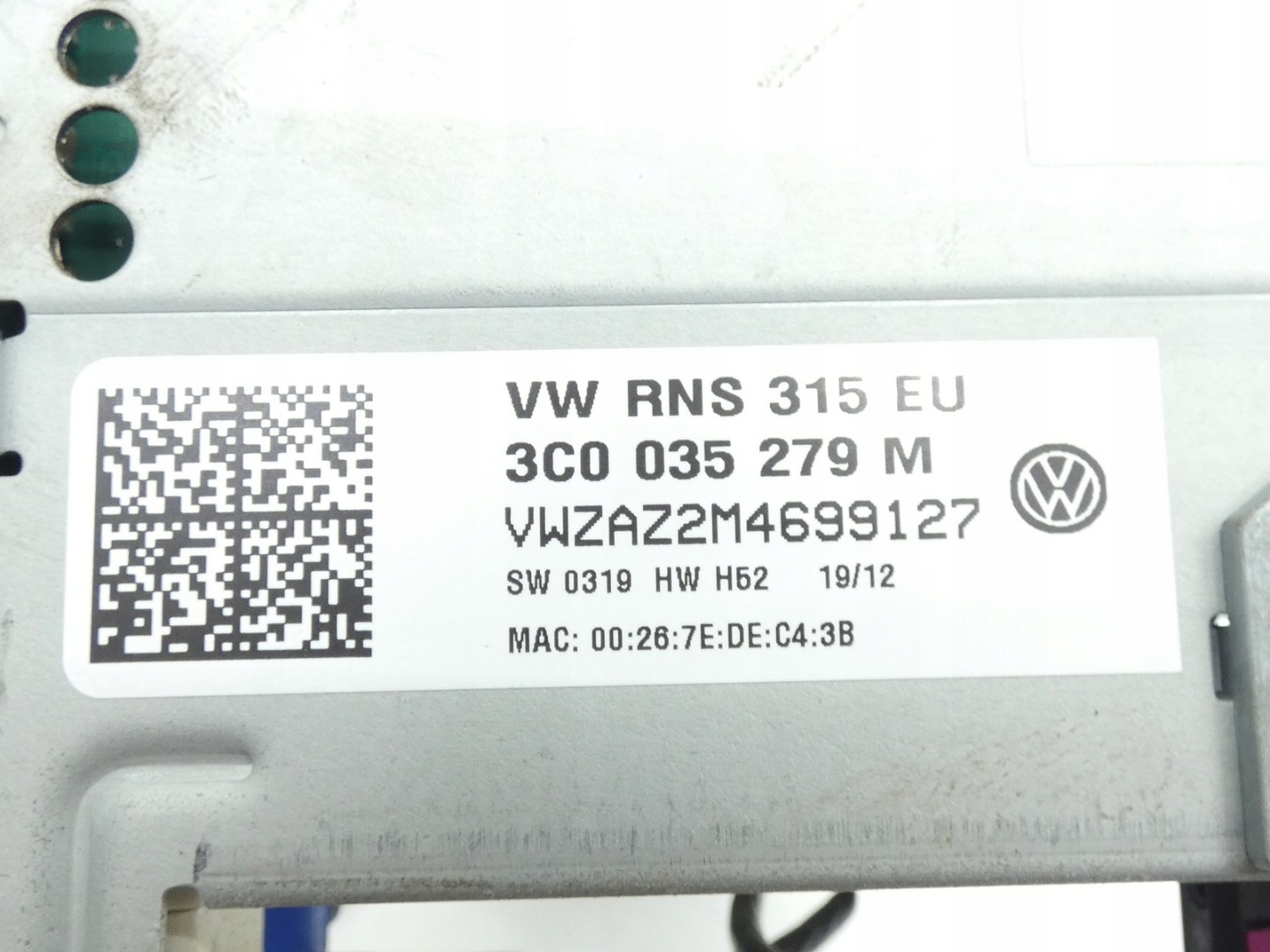 RADIO radio navigation display VW PASSAT B7 3C0035279M