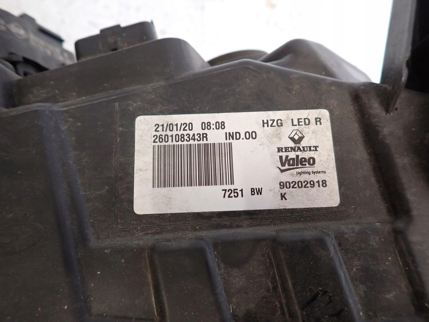 light front front right RENAULT KOLEON II 2017- FULL LED 260108343