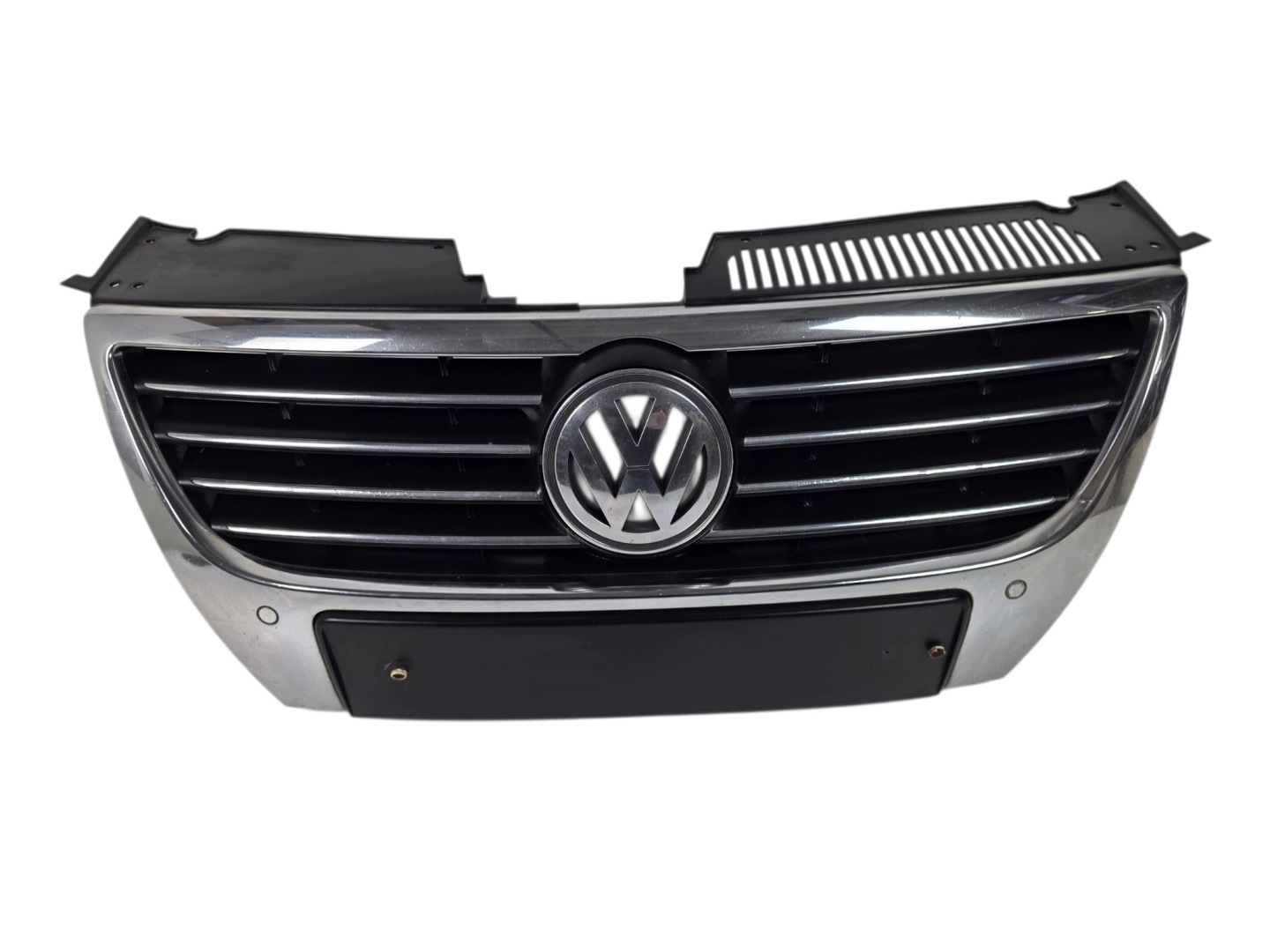 VW PASSAT B6 grille complete grill CHROM OK PDC (D) original. 3C0853651D