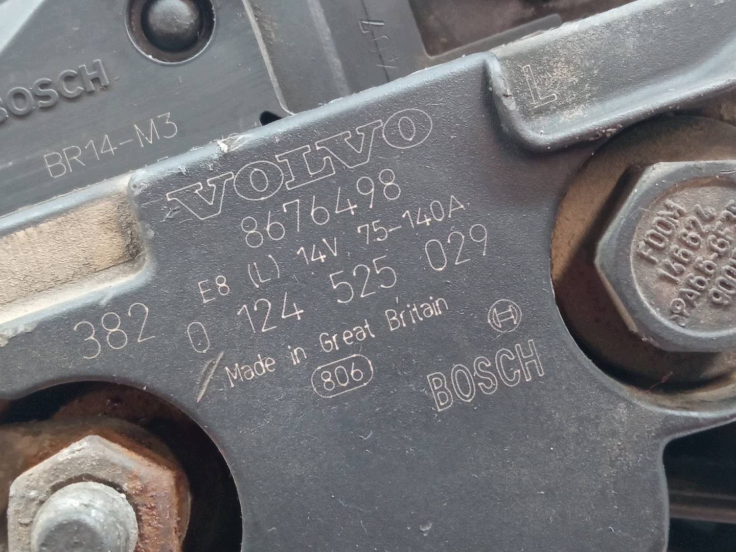 alternatore 8676498 0124525029 2.4 20V Volvo S70 e (1996-2000)