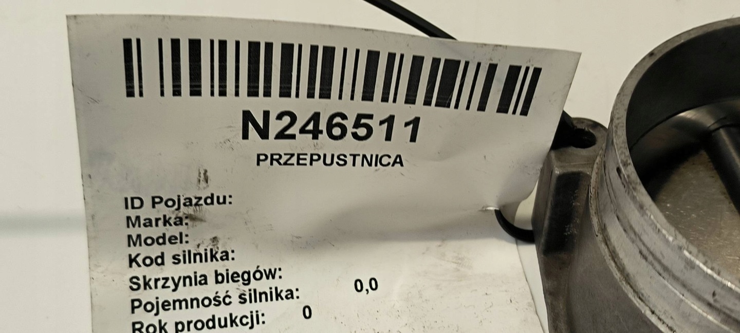 throttle flap 07D133062 AUDI A8 D3