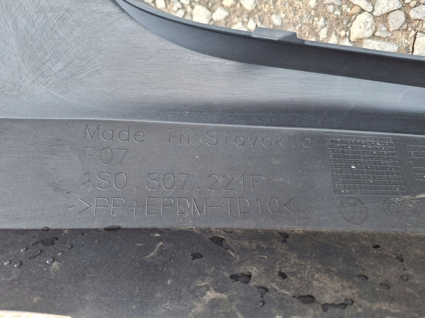Frontstoßstange VW UP LIFT 2016R->