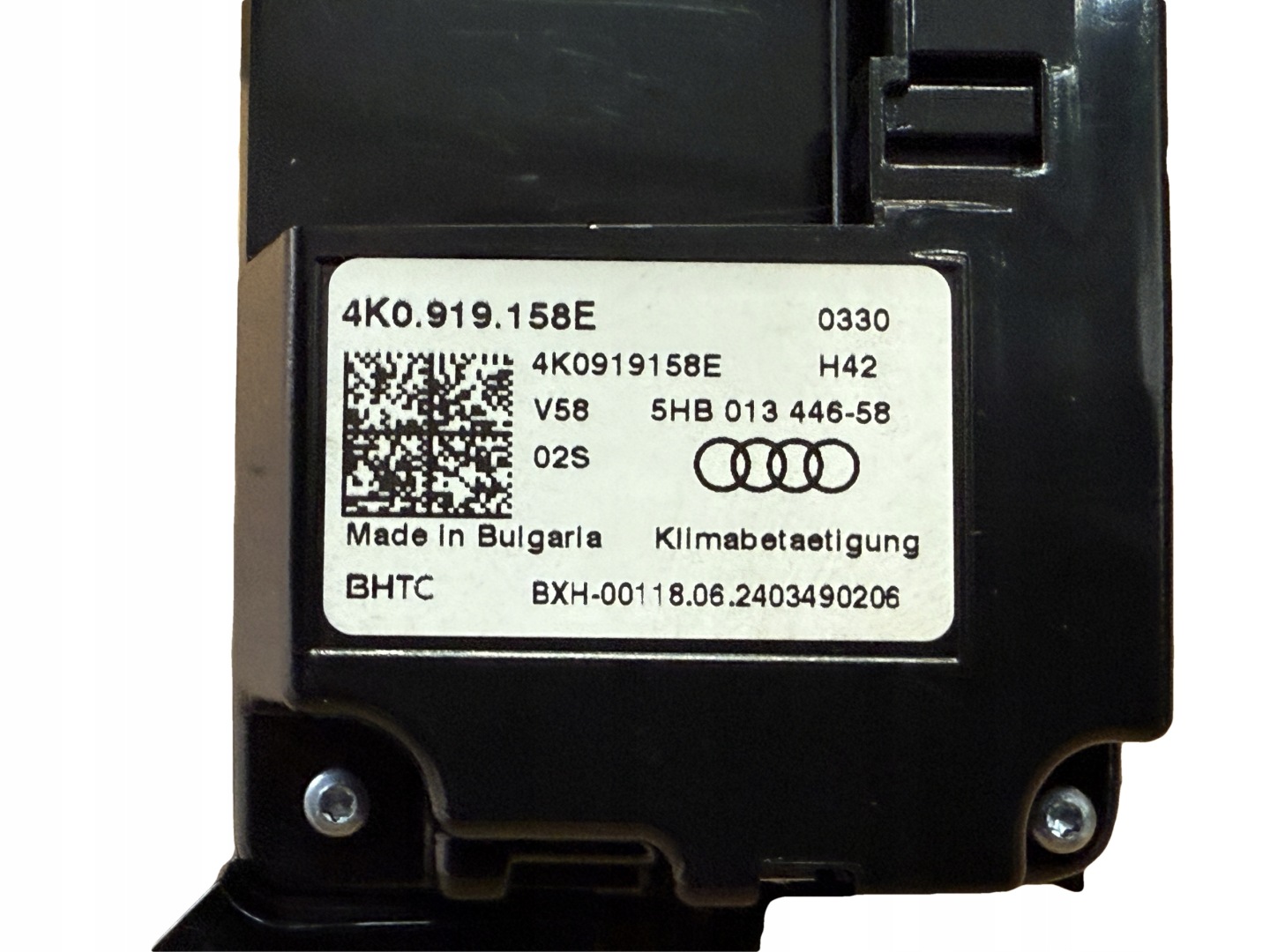 AUDI A6 A7 4K C8 PANEL klimaanlage heck 4K0919158E