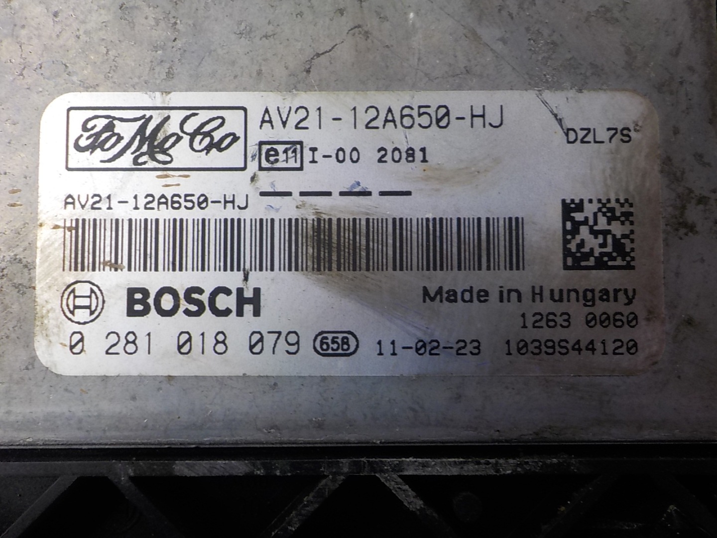 FORD Computer Bedienteil AV21-12A650-HJ 0281018079