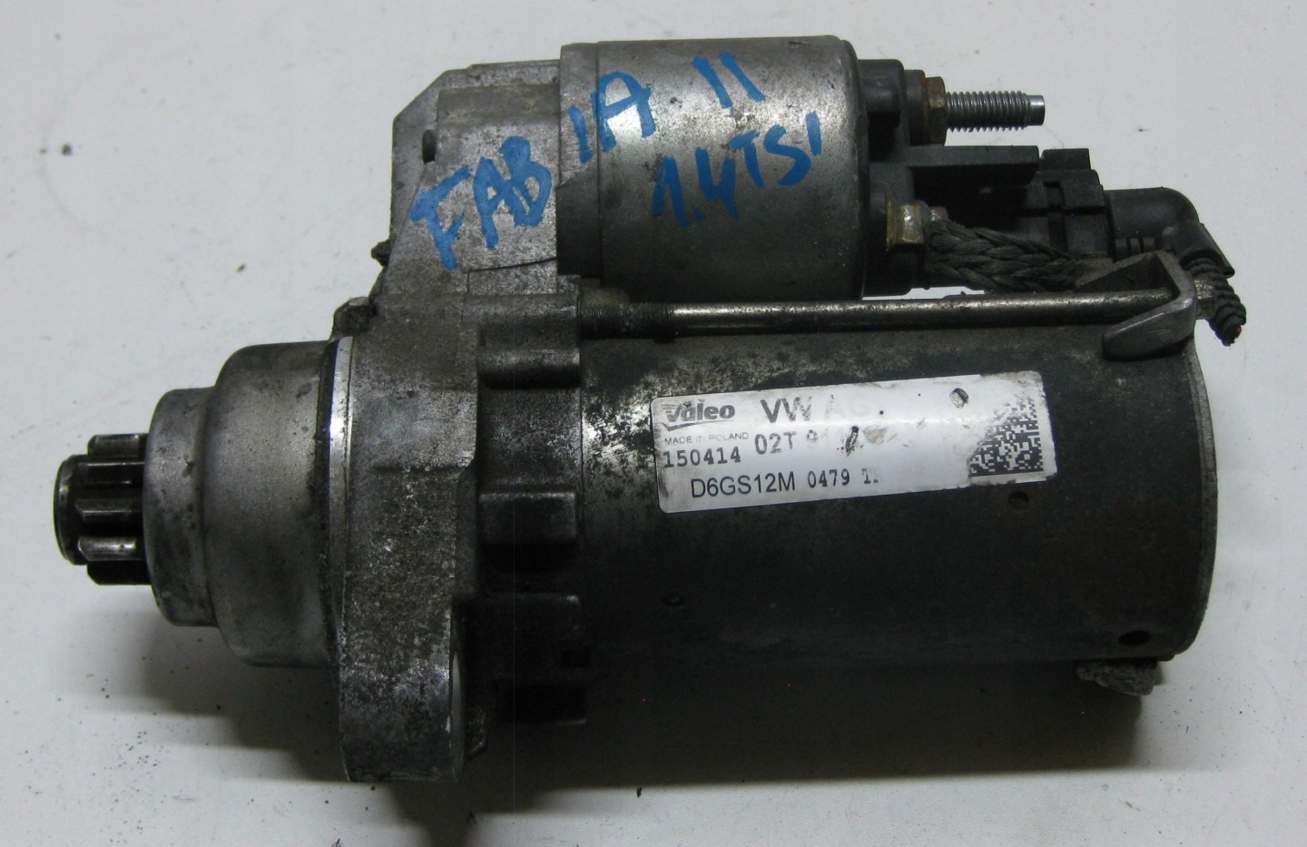 SKODA FABIA II 14R LIFT starter 02T911023H