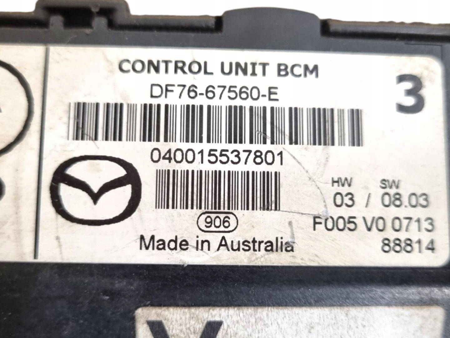komfortsteuergerät Mazda 2 2 DE 2008 DF7667560E