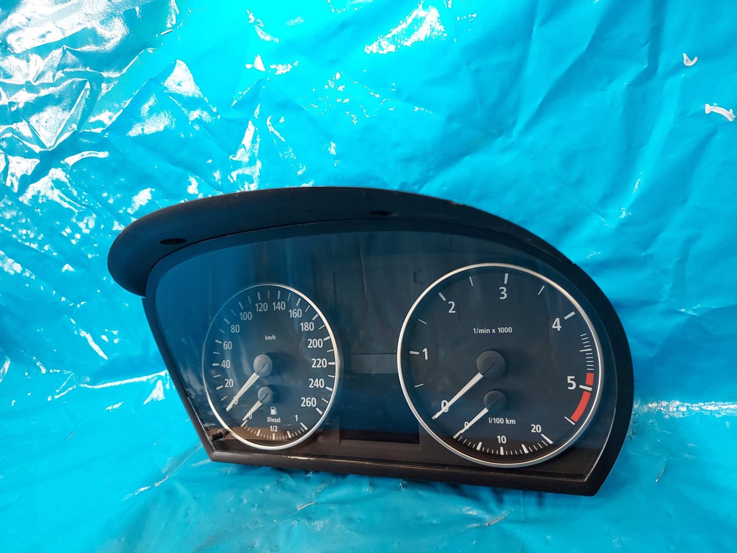 dials clock BMW E90 2.0 TD 698348701