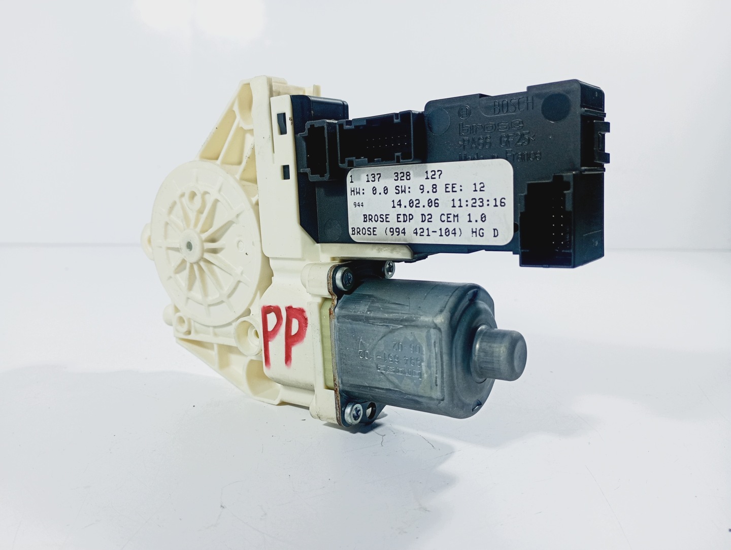 engine mini motor windows prawej front OE 1137328127 Peugeot 407 04-11