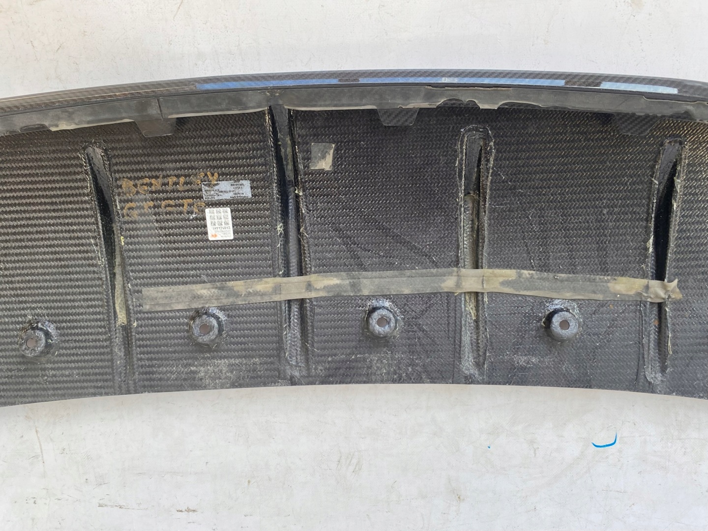 BENTLEY CONTINENTAL GT 3SD 18- bumper SPOILER diffuser CARBON rear part