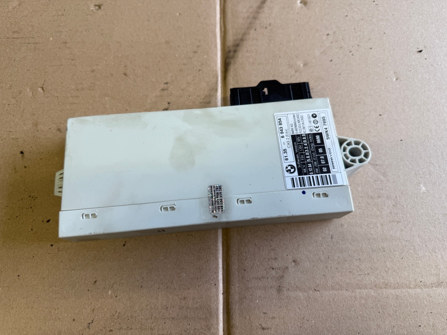 BMW E60 E61 module control unit CAS 6943854
