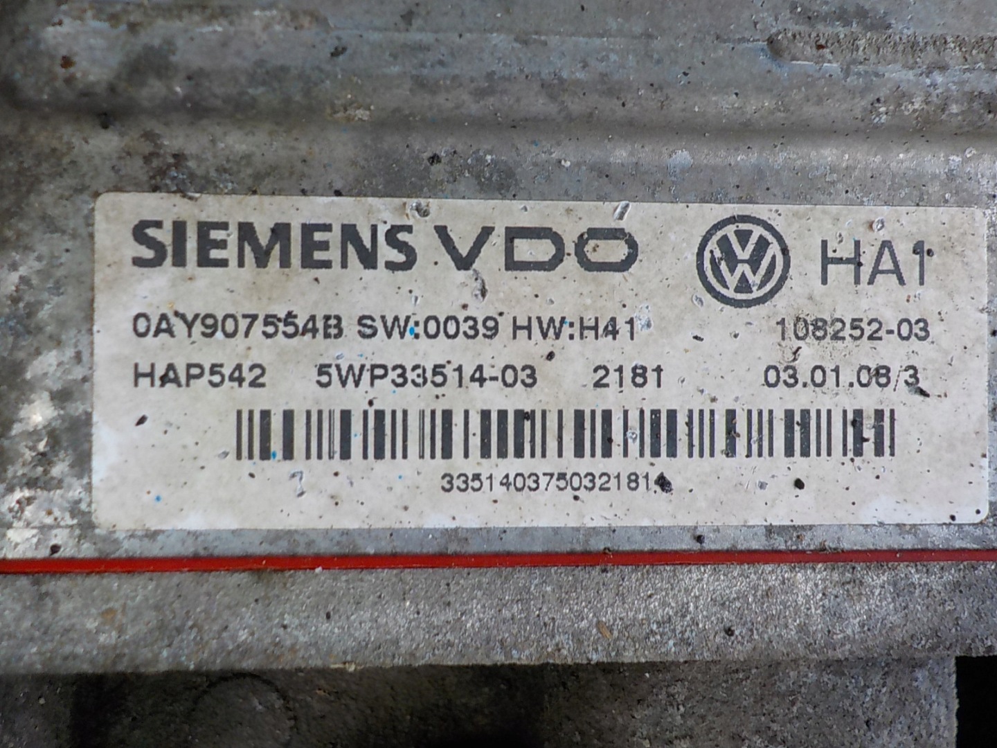 VOLKSWAGEN TIGUAN 2.0 TDI ORG diff differential 0AY525554 0AY907554B LGX