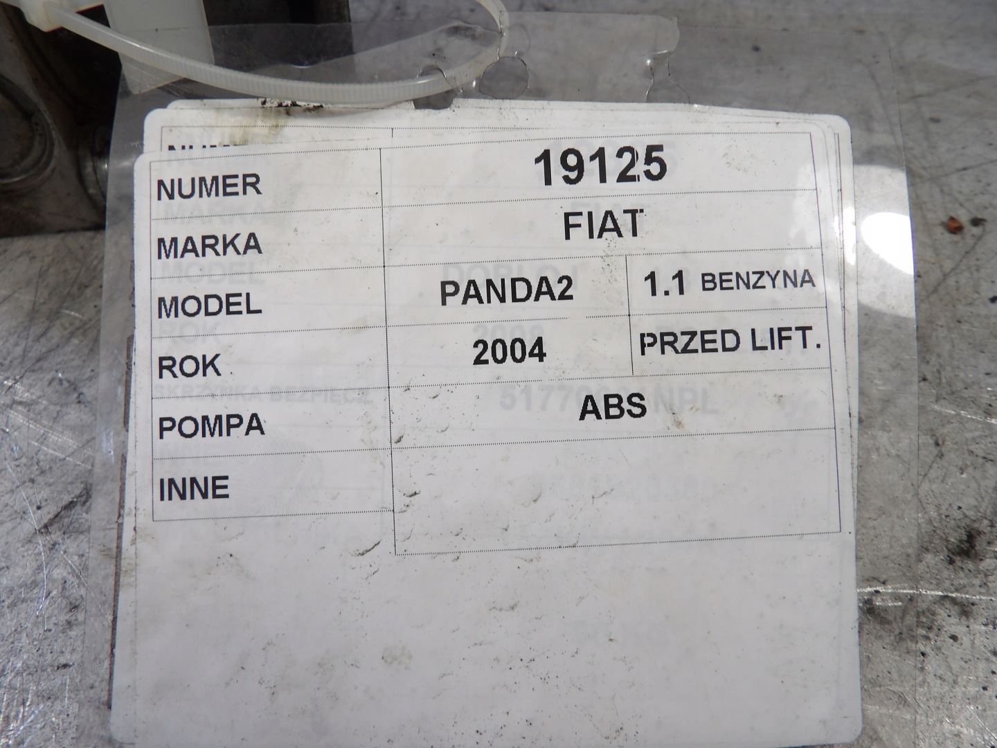 Fiat Panda II Pompa ABS 0265231312 46802215