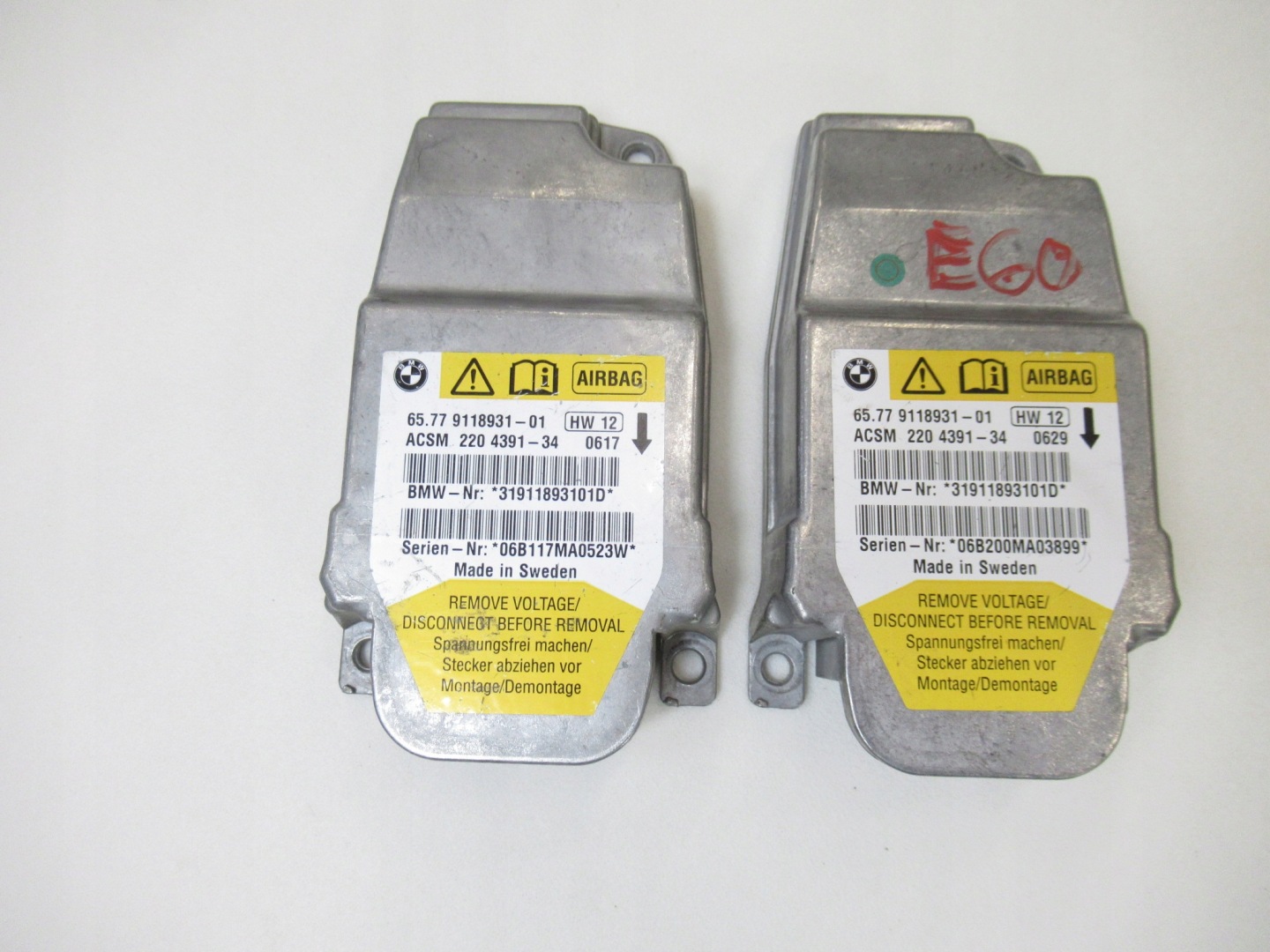 control unit airbags powietrznej BMW e60 e61 e63
