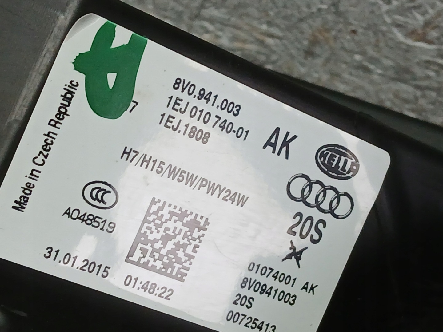 Licht vorne links AUDI A3 8V 13-16 8V0941003