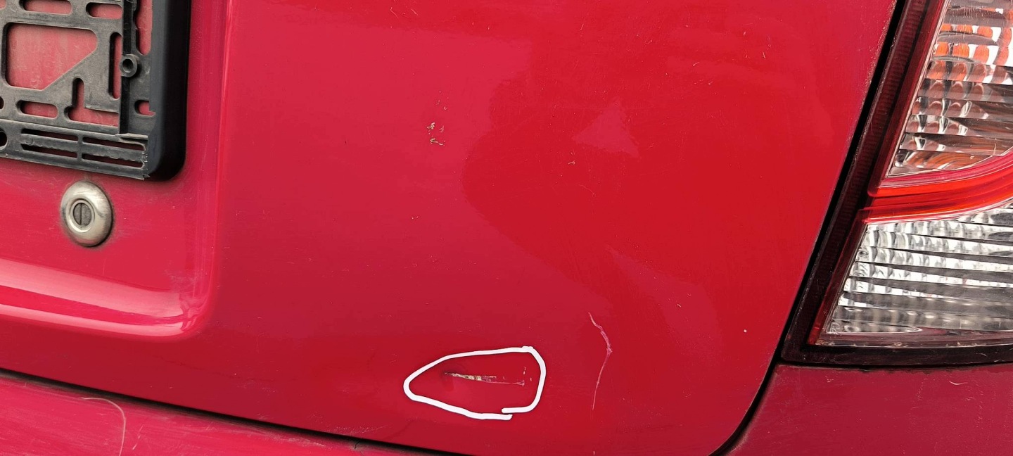 trunk door boot red ORYG KIA RIO and KOMBI