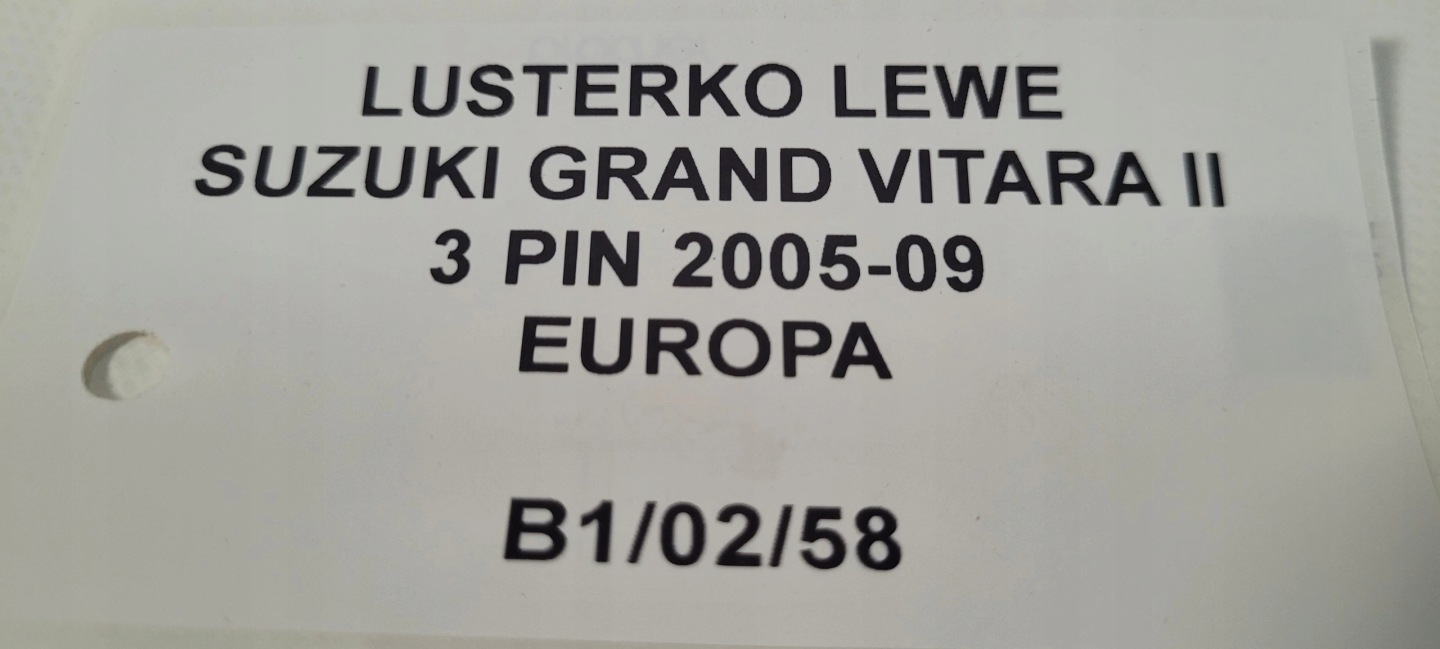 mirror left SUZUKI GRAND VITARA II 3 PIN EUROPA