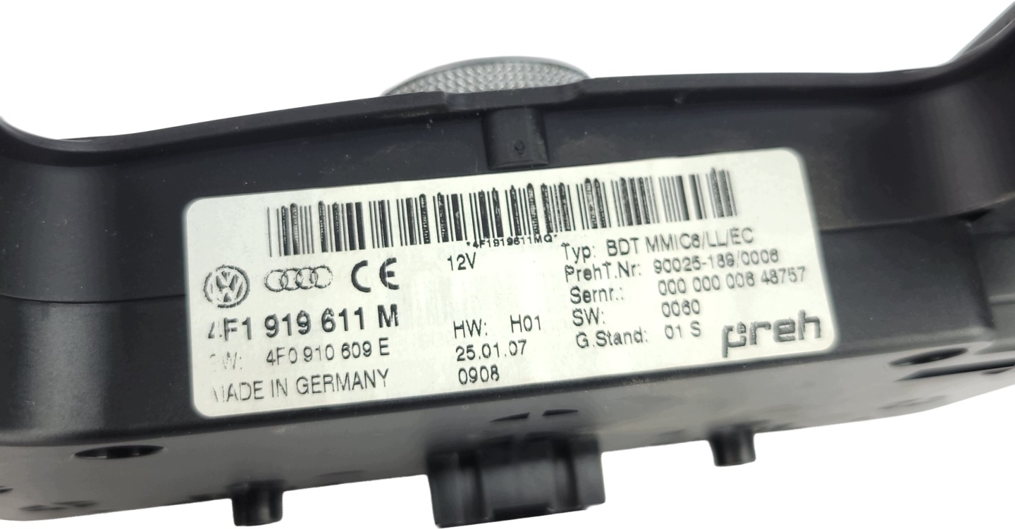 AUDI A6 C6 PANEL central RADIA navigation devices of control MMI 2G 4F1919611M
