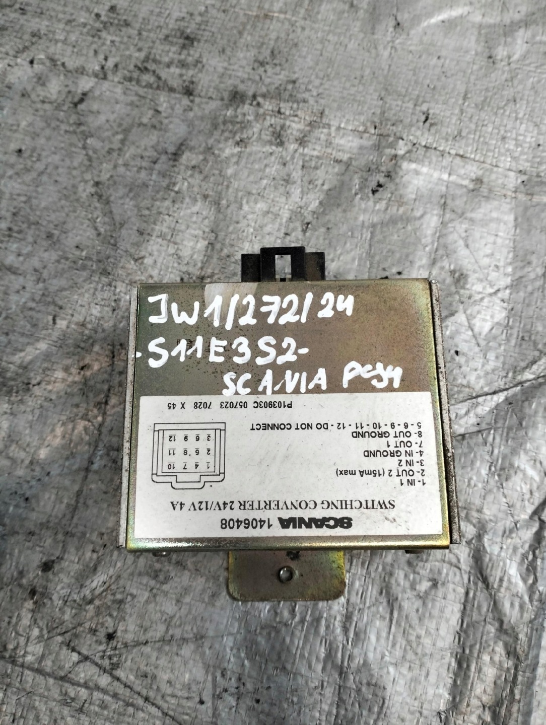 control unit 24V-12V SCANIA 4 P94 BD4X2NA 2000r 1406408