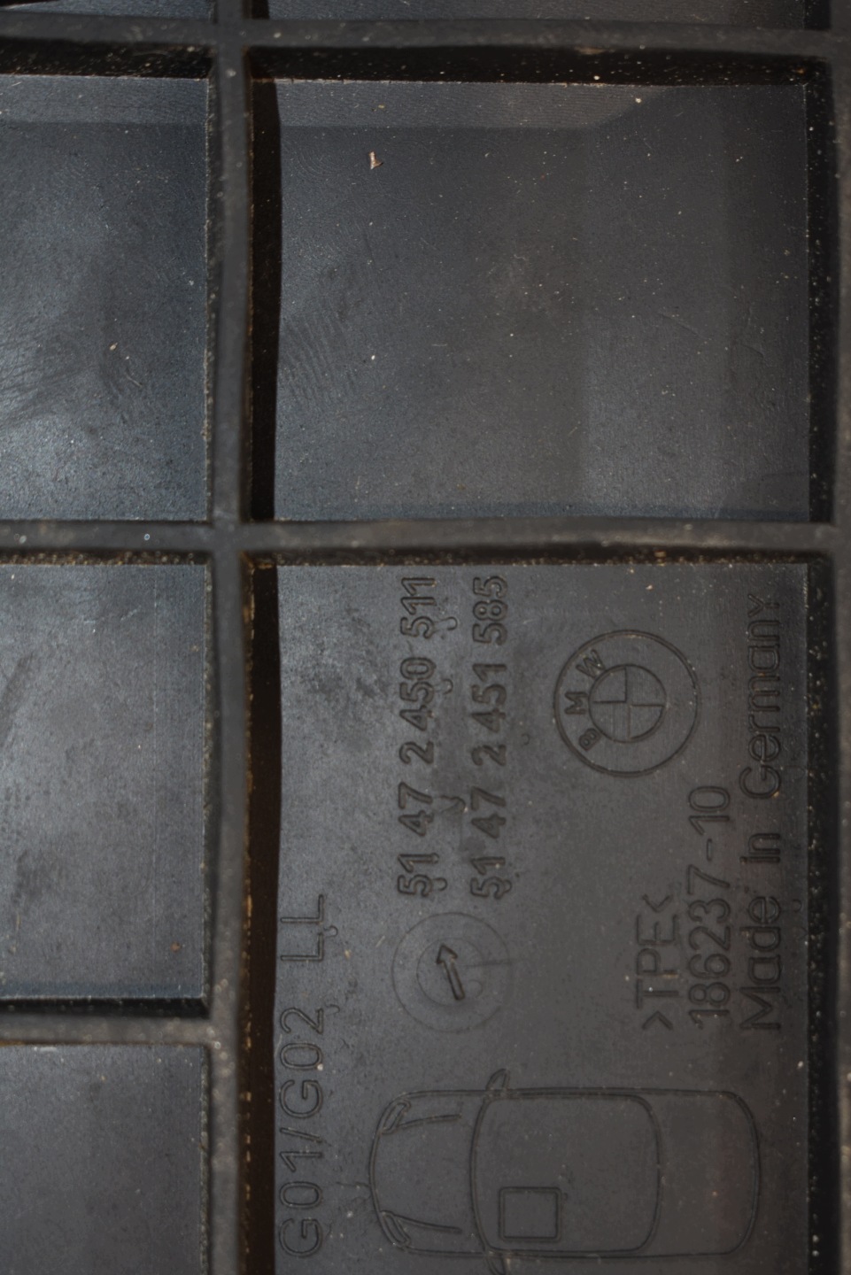 IDEALNE mats rubber KPL. BMW X3 G01 1