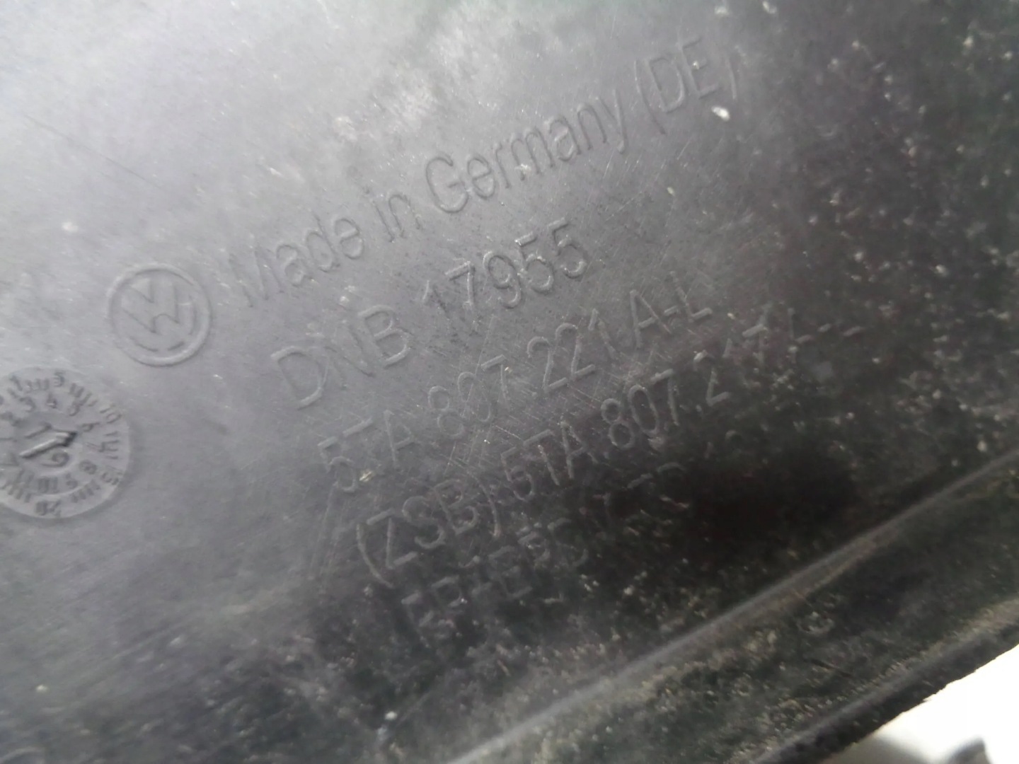 VW TOURAN 5TA bumper front front 6X PDC washers