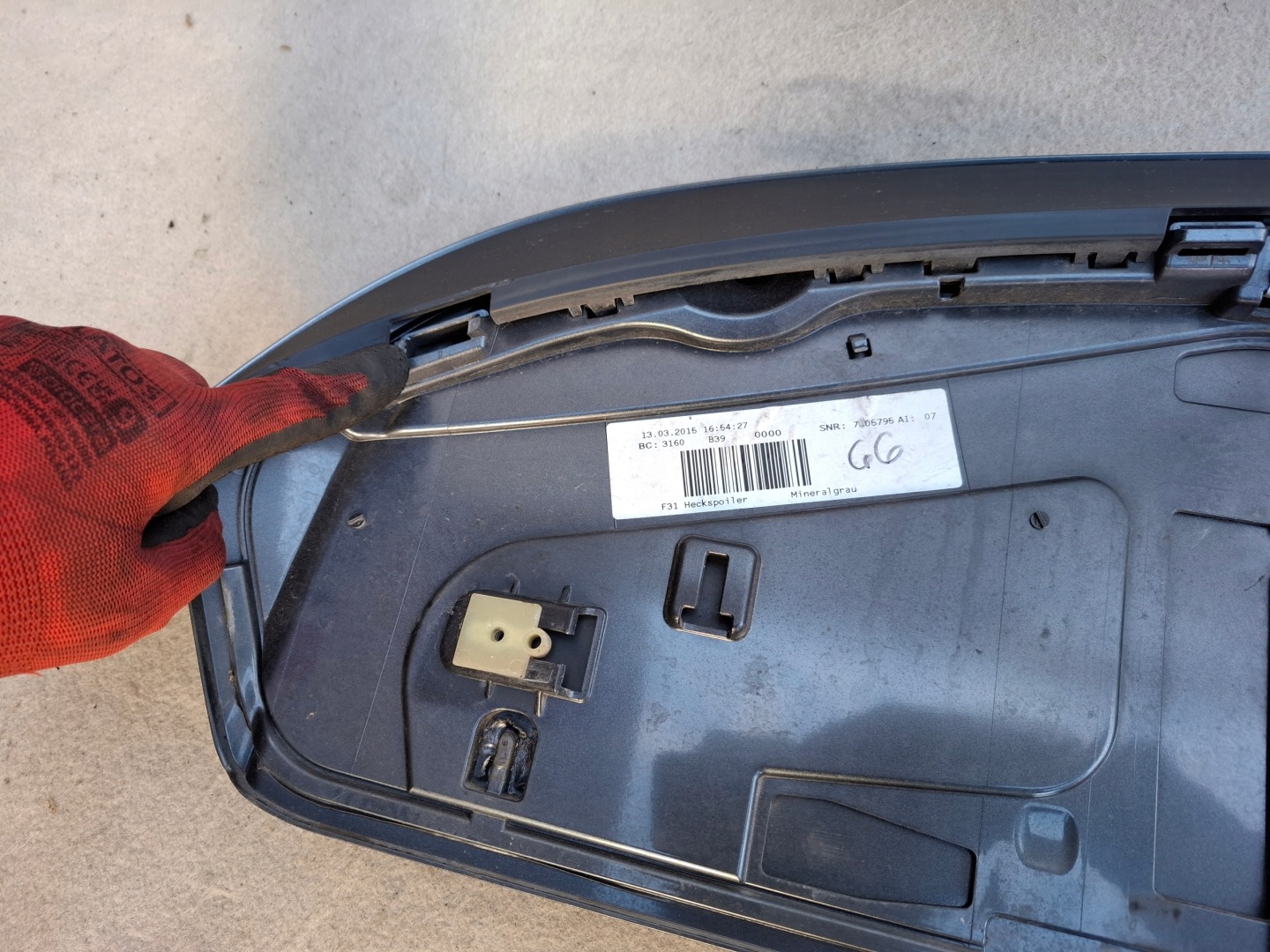 BMW F31 7263166 spoiler lotka bonnet boot