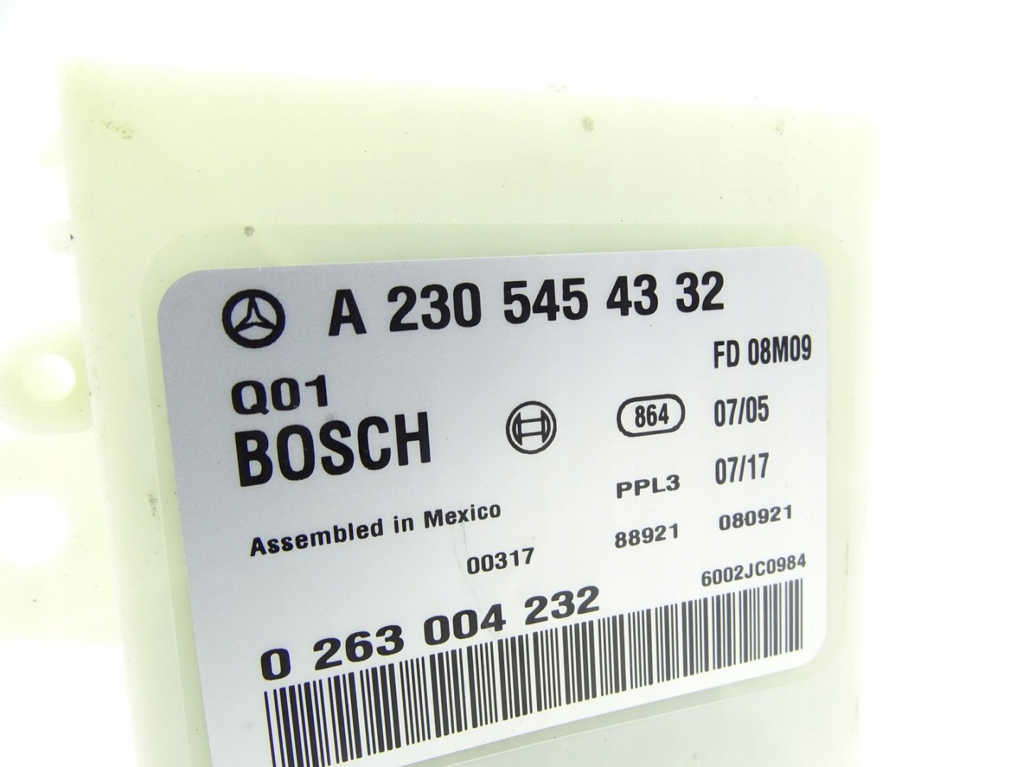 module control unit CZUJNIKOW PDC MERCEDES SL R230 A2305454332
