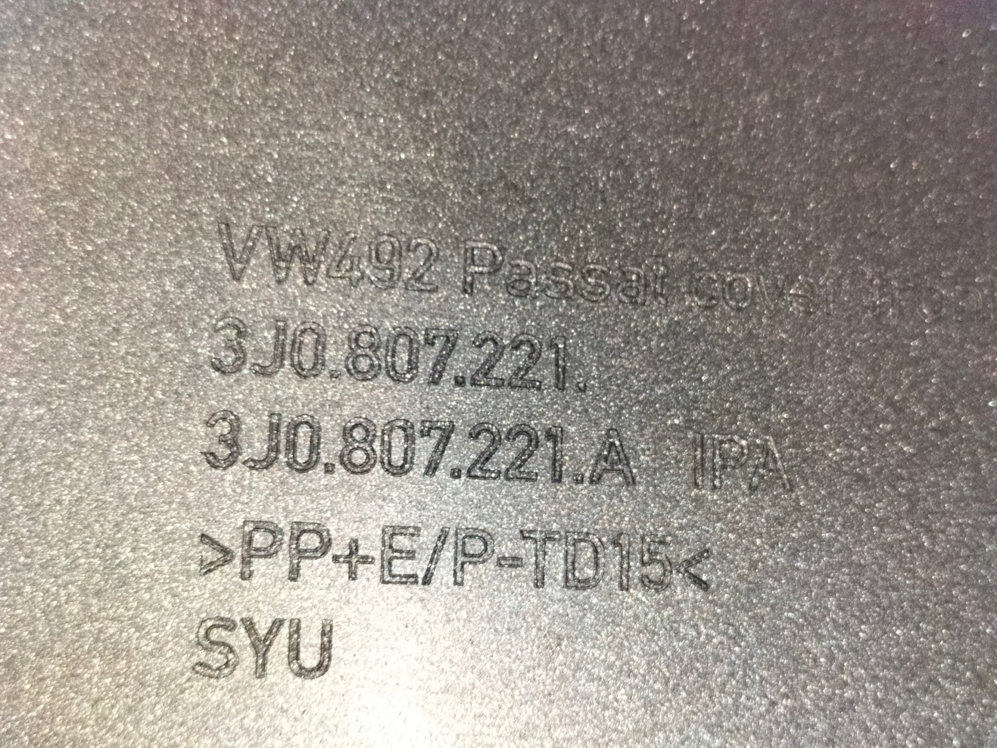 Frontstoßstange vorne VW PASSAT B9 3J0 24
