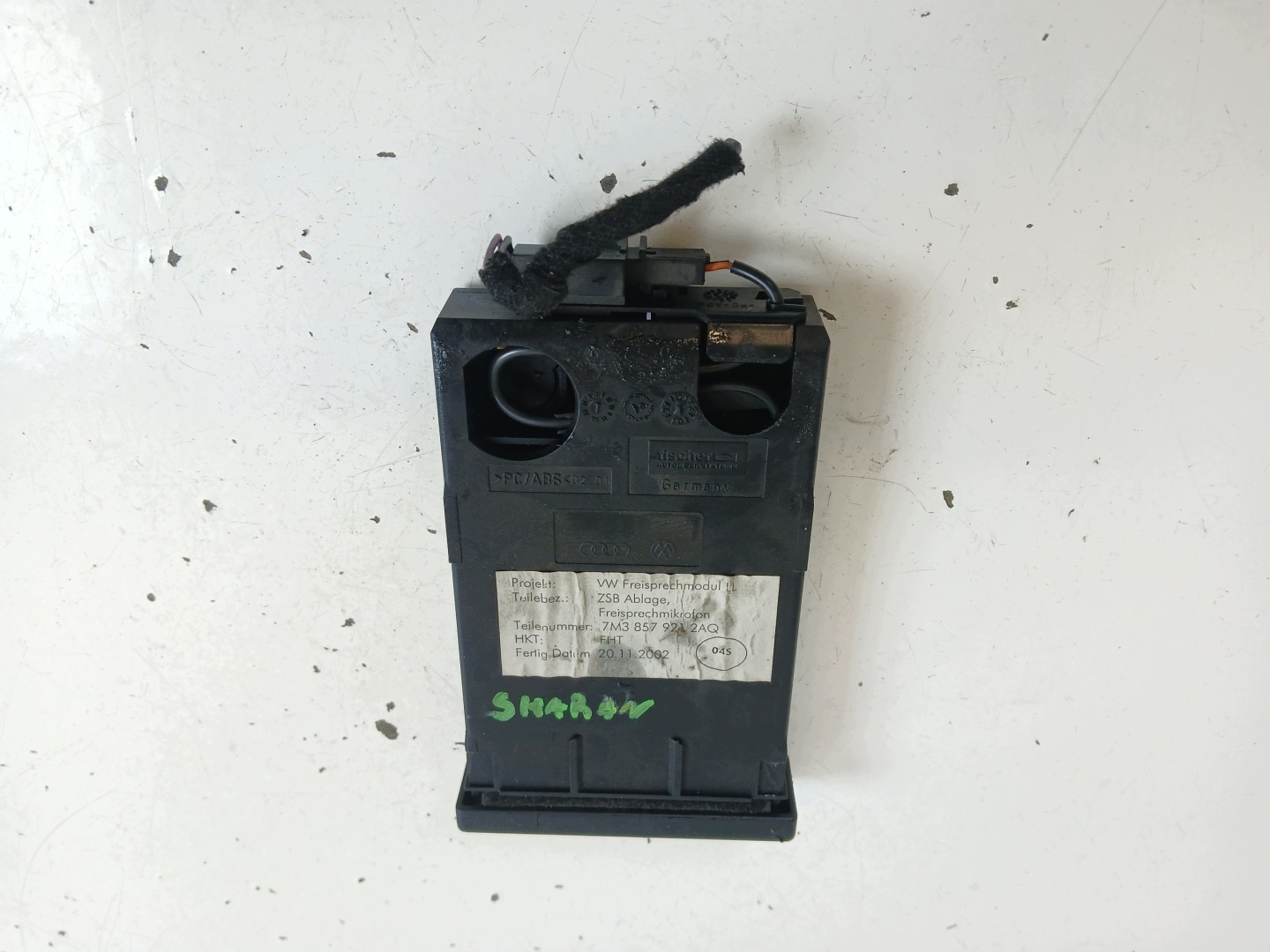 VW SHARAN and LIFT passenger compartment for KARTE MONETY 7M3857921