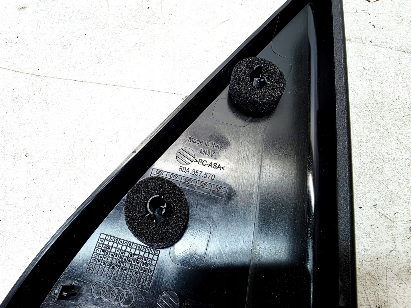 cap door door right rear part AUDI Q4 E-TRON 89A857570