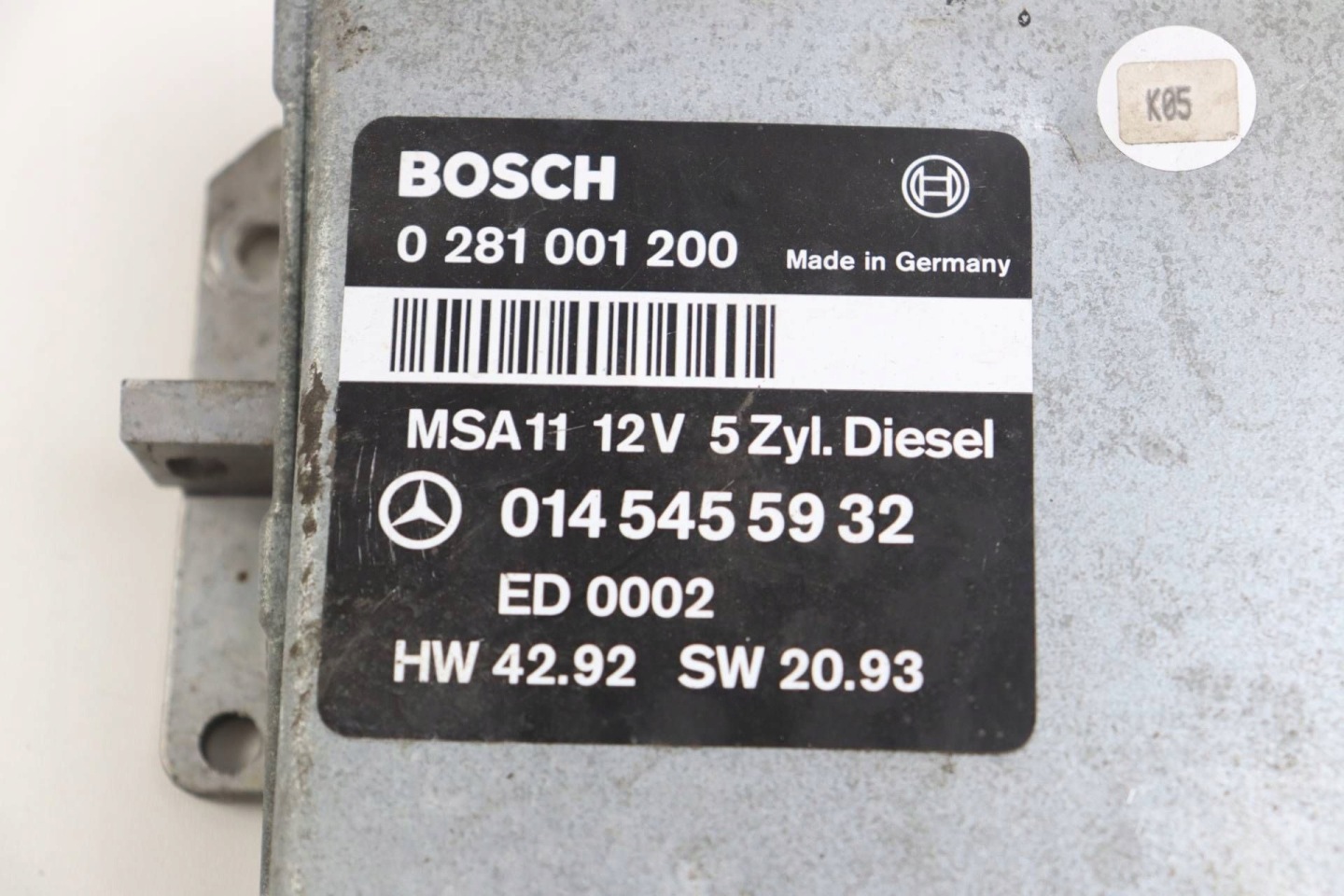 MERCEDES W202 module control unit of the engine 2.5D 0145455932 0281001200