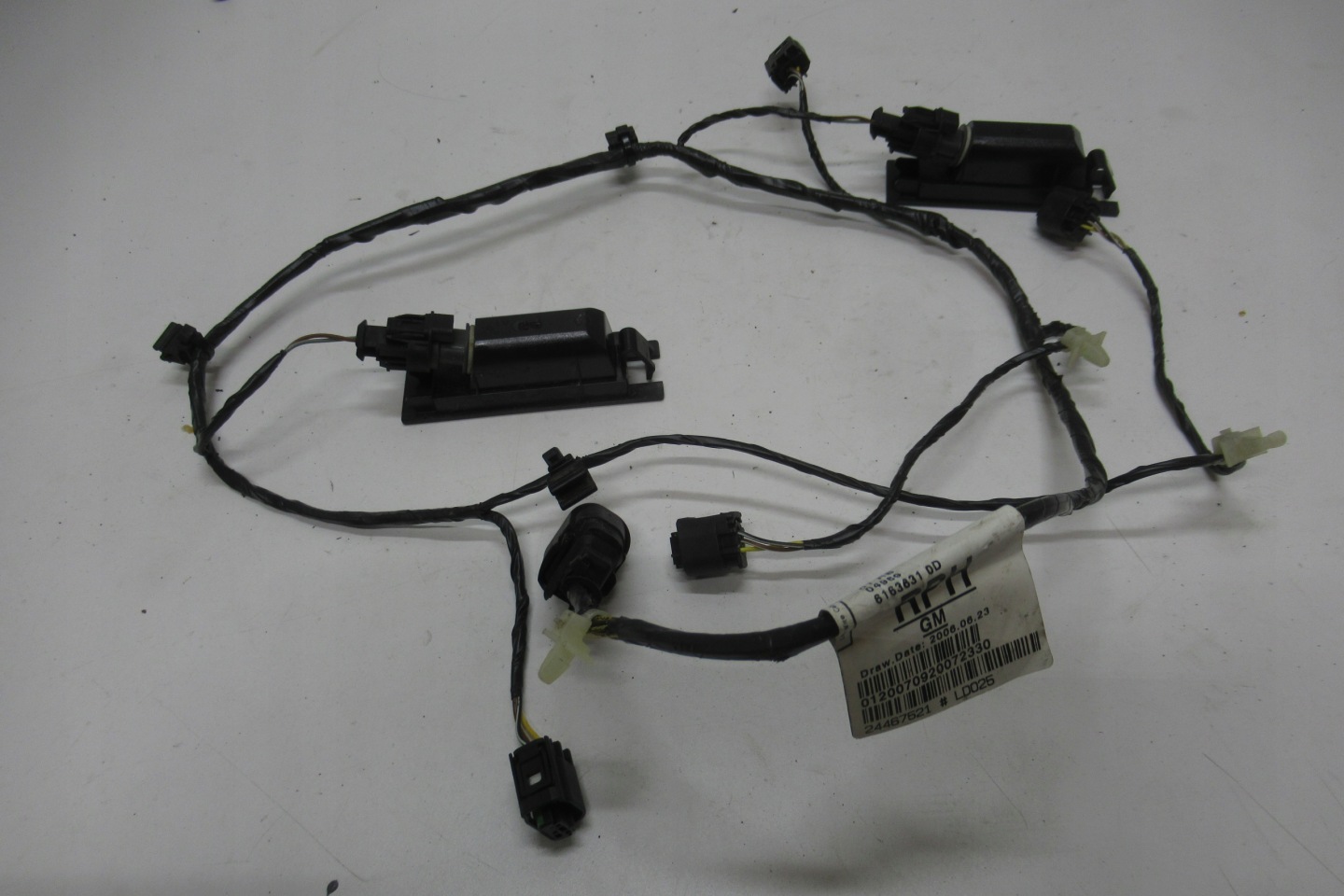 ASTRA H 07R cablaggio CZUJNIKOW di retromarcia 24467521