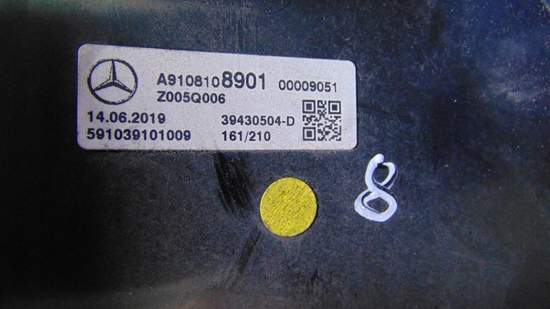 mirror left 7 vertical EUROPA MERCEDES SPRINTER A910 A907 18-25R