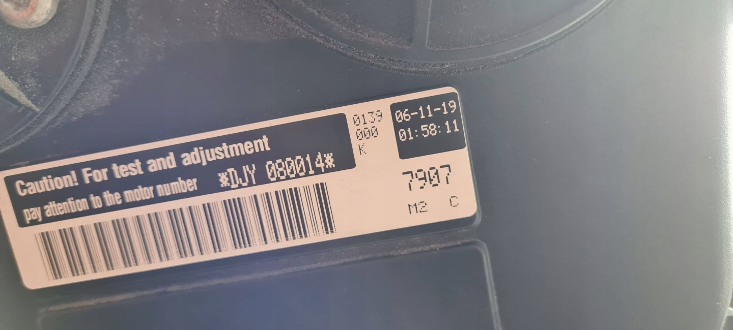 Q5 80A engine pillar 2.0 TFSI DJY DJYA 252KM VW AUDI A4 B9 8W A5