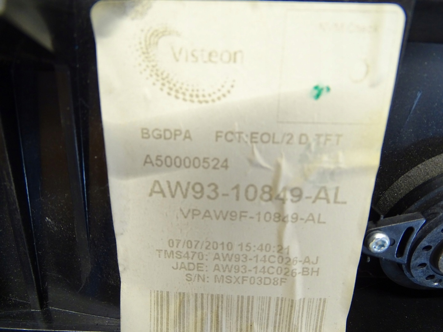 dials clock JAGUAR XJ X351 AW93-10849-AL UK